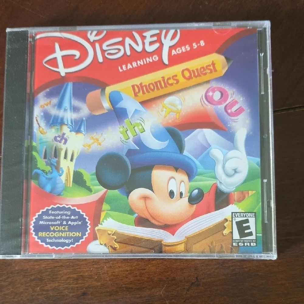 (J40) Disney Learning CD-rom Set - Mickey Mouse and Winnie the Pooh Adventure
